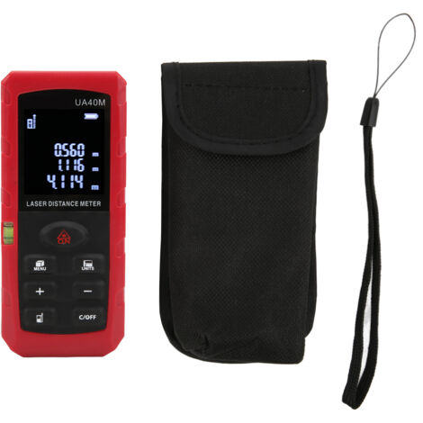 Télémètre Laser 40m avec Mesure d'Angle et Écran LCD pour Professionnels (1/5)