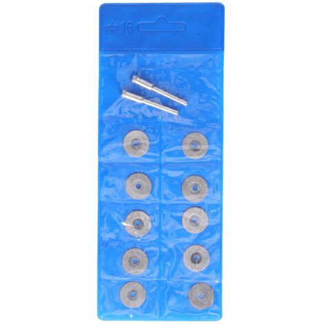 10 disques diamantés fins pour coupe et meulage du bois, métal, pierre - Tige 16mm - Lot de 10 (1/5)