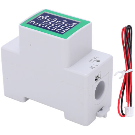 PZEM‑008 Multimètre Digital Rail DIN, Mesure Tension AC 50‑300V, Wattmètre Énergie Monophasé