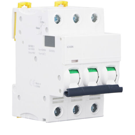 Disjoncteur 3P 10A Protection AC400V pour Montage Rail Din Facile à Installer (1/5)