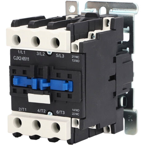 Contacteur moteur 65A 380V AC, bobine 50Hz, contacts 3NO + 1NO/1NC auxiliaire pour démarrage électrique (1/5)