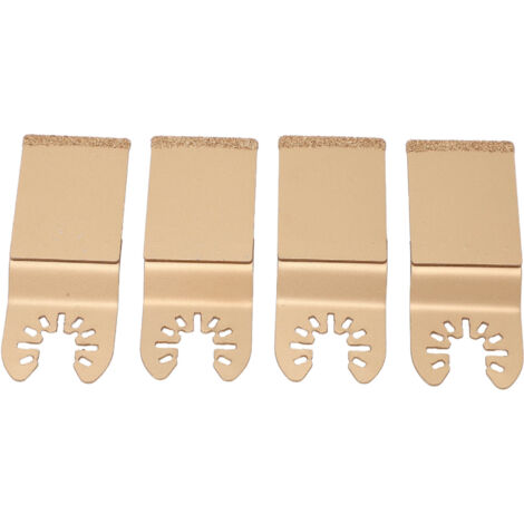 4 Lames Scie Oscillante Diamant Carbure 1.3 Pouces pour Bois, Métal, Plastique - Multitool
