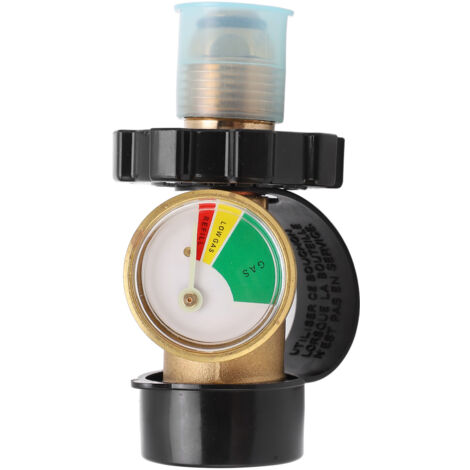 Adaptateur de Bouteille de Gaz avec Jauge de Pression Colorée et Détection de Fuites - Sécurité Améliorée (1/5)