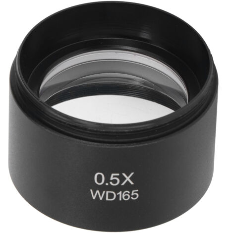 Objectif Auxiliaire 0.5X en Alliage d'Aluminium pour Microscope Stéréo - Accessoire de Remplacement SM (1/5)