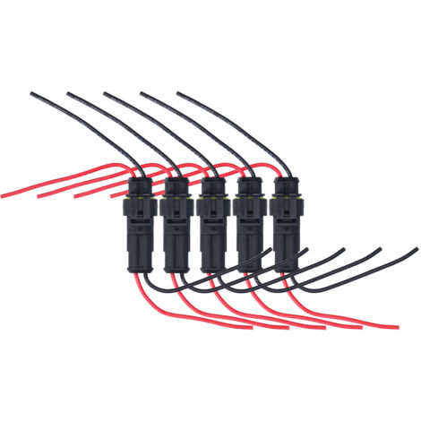 5 Pièces Connecteur Électrique Auto Étanche Antiflaming Résistant à l'Oxydation pour Câbles Automobiles (1/5)