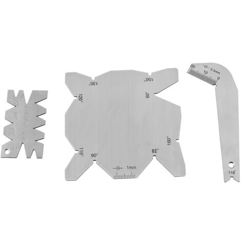 Jauge d'Angle 3 Pièces pour Affûteuse de Forets en Acier Inoxydable (1/5)