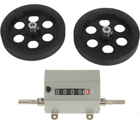 Compteur numérique 5 chiffres 0‑9999.9 avec encodeur rotatif, vitesse maximale 350 tr/min, réinitialisation manuelle gris (1/5)