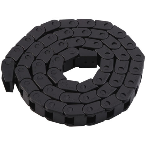 Chaîne Porte-Câbles Nylon Noir R28, 1000mm pour Imprimante 3D et CNC