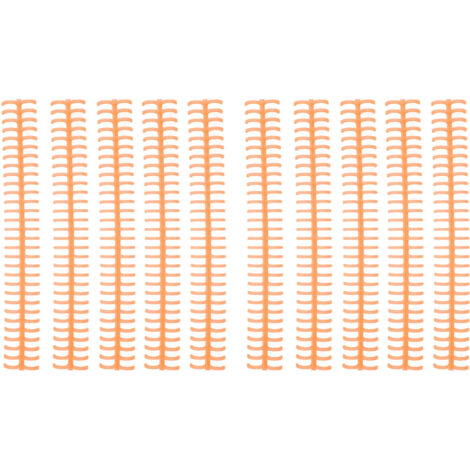 10 spirales de reliure orange, 30 anneaux, diamètre 12,7 mm, pour classeurs à feuilles mobiles, lot de 10 (1/5)