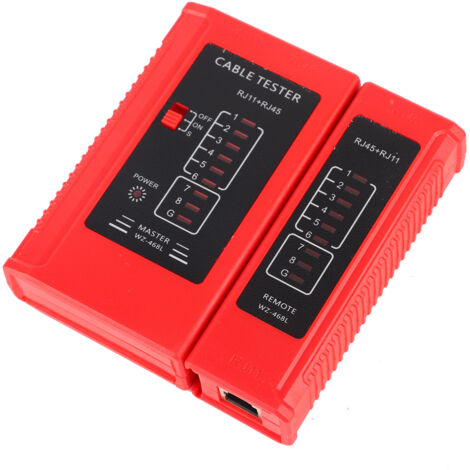 Testeur de Câble Ethernet RJ45/RJ11 WZ-468 pour Réseau LAN et Internet - Vérificateur de Connexion