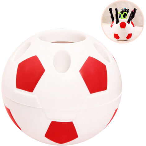 Porte-stylo design football pour bureau et école, rangement créatif pour brosse à dents, idée cadeau pour enfant