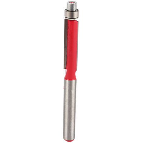 Fraise droite à double goujure 1/4" pour défonceuse, outil de dégauchissage durable (1/5)