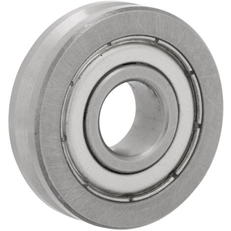Roulement à galet unique rainuré en V en acier V6000ZZ, 10mm alésage, 30mm diamètre extérieur, 8mm épaisseur pour guidage linéaire (1/5)