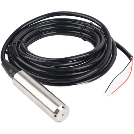 Capteur de Niveau Liquide Immersion 4-20mA DC24V, Portée 0-5m pour Mesure de Profondeur