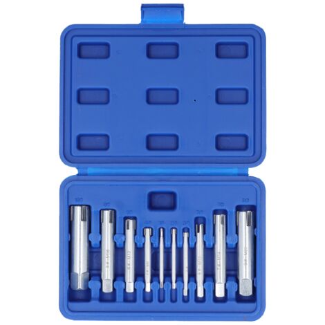 10 Pièces Extracteur de Vis en Acier Inoxydable, Kit de Réparation pour Têtes de Vis Cassées avec Étui de Protection (1/5)