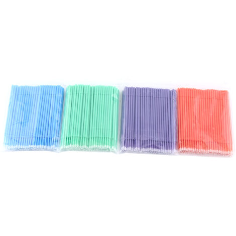 400 brossettes dentaires jetables multicolores, applicateurs micro pour hygiène dentaire et soins des gencives (1/5)