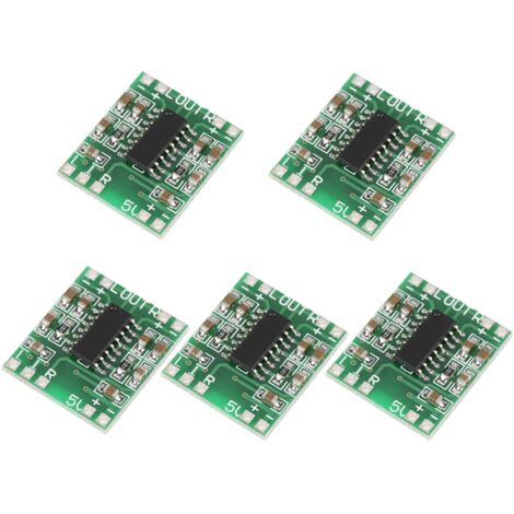 Module Amplificateur Audio PAM8403 5W+5W, 5 pièces Mini Ampli Numérique avec Alimentation 2.5V-5.5V (1/5)