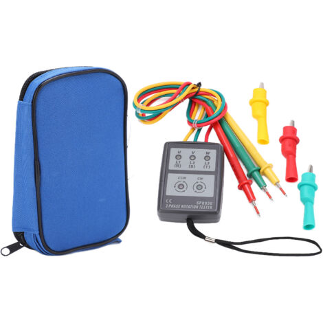 Testeur de Rotation de Phase Portable SP8030 pour Systèmes Triphasés Industriels