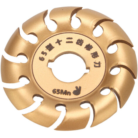 Disque de Sculpture 12 Dents pour Meuleuse, Travail du Bois, Métal et Caoutchouc (1/5)