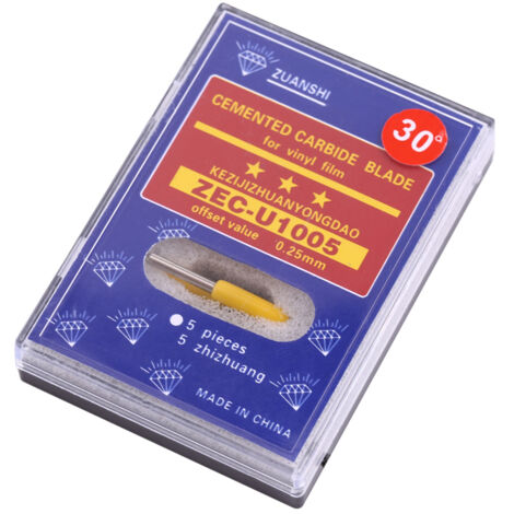 Cutter Plotter Professionnel Lame Carbure Pour Découpe Vinyle (30°) (1/5)
