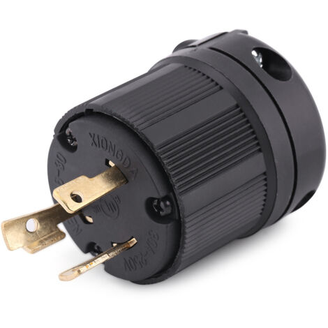 Connecteur verrouillable NEMA L6-30P 30A 250V pour applications industrielles (1/5)