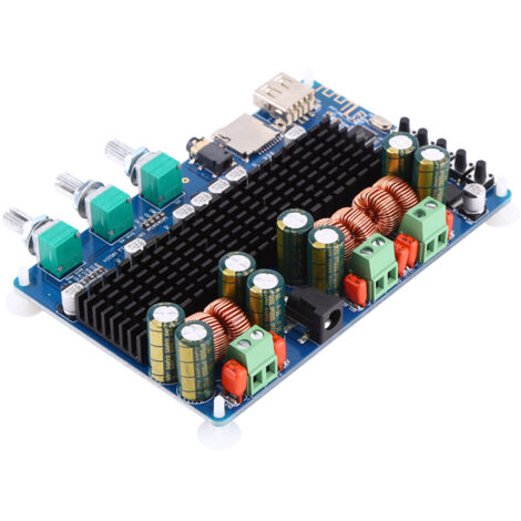 Amplificateur Stéréo Bluetooth 2.1 Canaux 100W avec Subwoofer, USB et Entrées TF (1/5)