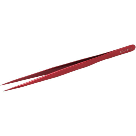 Pince à épiler électronique portable anti-corrosion pour réparation smartphone et ordinateur - Rouge (1/5)
