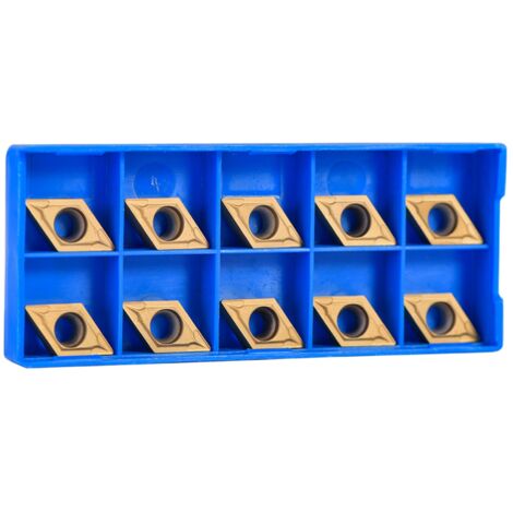 10 plaquettes carbure CNC pour tours métalliques, outils de coupe avec étui de rangement (1/5)
