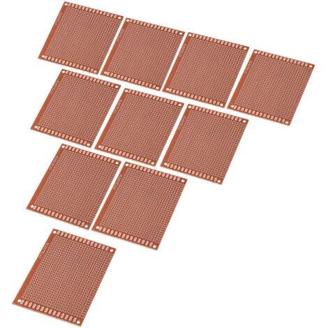 Lot de 10 plaques de prototypage PCB 7x9cm, circuits imprimés simples face pour projets électroniques DIY