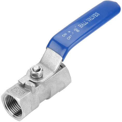 Robinet à Bille Fileté Femelle en Acier Inoxydable 304 pour Plomberie (3/8" BSP) (1/5)