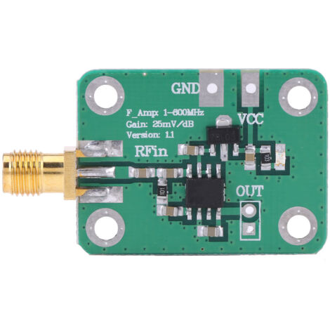 Détecteur de puissance RF 1-600MHz, mesure précise de -74dBm à 18dBm pour analyseur de fréquences radio (1/5)