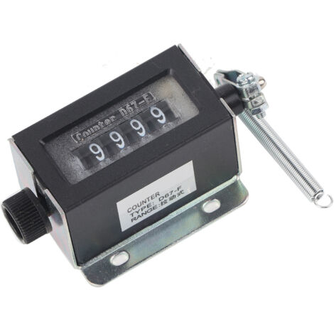 Compteur mécanique manuel 5 chiffres D67F avec remise à zéro et poignée de traction (1/5)