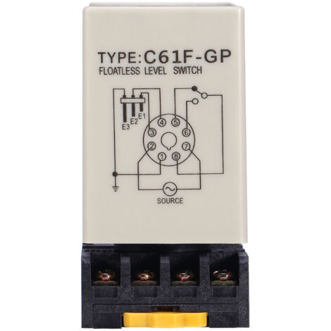 C61F-GP Contrôleur de Niveau à Flotteur pour Liquides AC220V 50/60Hz avec Support de Montage