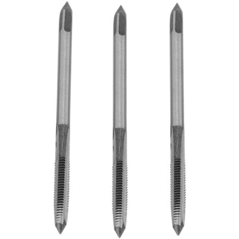 Jeu de 3 tarauds manuels en acier au carbone M3 M4 M5 pour filetage de vis (1/5)