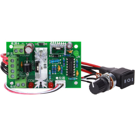 Contrôleur de Vitesse PWM Réversible 120W pour Moteur à Courant Continu 10-30V (1/5)