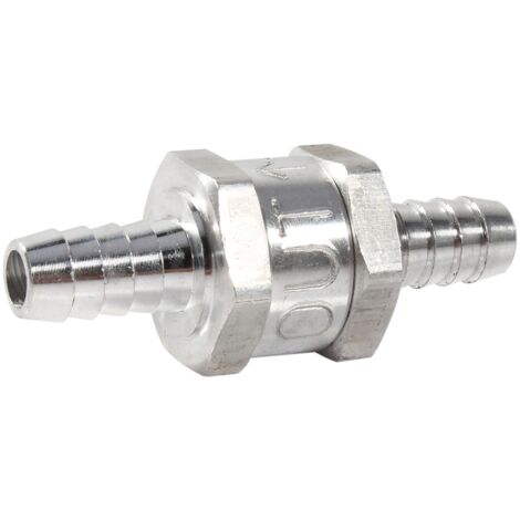 Soupape anti-retour en aluminium pour carburant, diamètre 6/10/12 mm, clapet unidirectionnel (1/5)