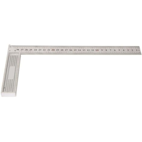 Règle de précision en aluminium 30 cm, équerre à angle droit pour bricolage et mesure (1/5)
