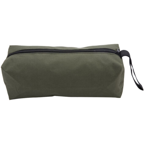 Sac de rangement robuste à fermeture éclair pour outils, clés et accessoires de bricolage (Vert foncé) (1/5)