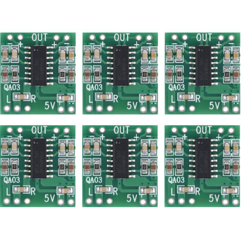 Amplificateur Audio Numérique Mini 6 pièces, 3W+3W, Module d'Alimentation 2.5V-5.5V (1/5)