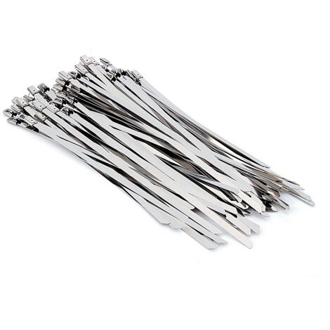 50 attaches auto-bloquantes en acier inoxydable pour échafaudage, 8 pouces (4.62mm) (1/5)
