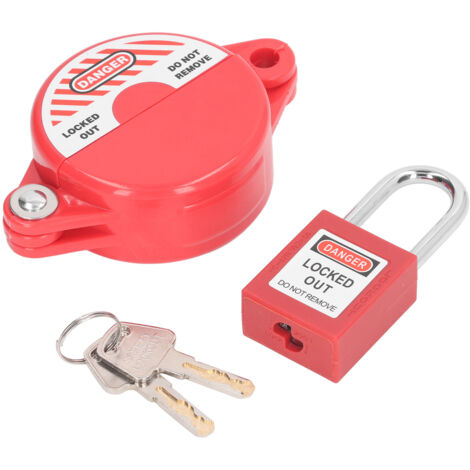 Dispositif de sécurité pour robinet extérieur, kit de cadenas pour vannes de jardin 25-64mm (1/5)