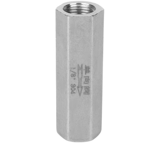 Soupape anti-retour inox BSPP femelle 1/8" pour circuit hydraulique à bille (1/5)