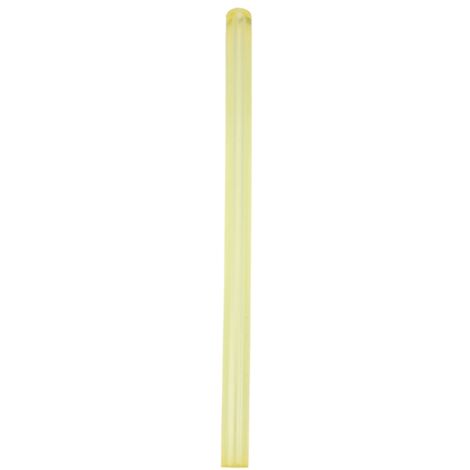Tige creuse en polyuréthane jaune, diamètre 25mm, alésage 8mm, longueur 500mm pour applications industrielles (1/5)