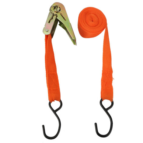 Sangle de remorquage à cliquet pour voiture, 4,5 mètres - Renforcée et rembourrée (1/5)