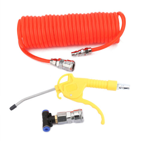 Pistolet de nettoyage haute pression ABS avec flexible 6m et raccord rapide 3 voies pour voiture (1/5)