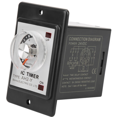 Relais Temporisé 24V DC AH2 - Minuterie Électrique Fiable pour Circuits de Commande (1/5)
