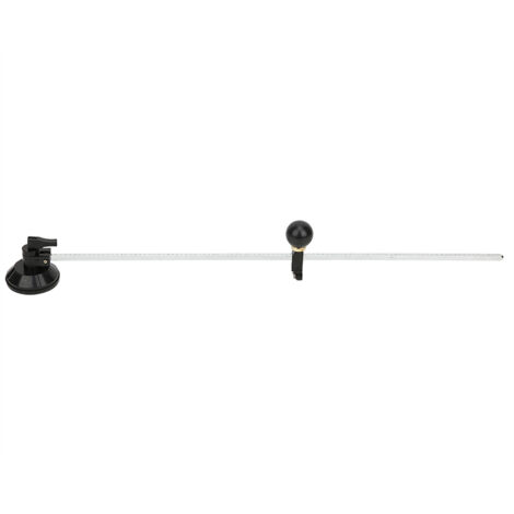 Compasses de coupe pour verre ajustables 50cm avec ventouse - Outil de découpe circulaire précis en argent (1/5)