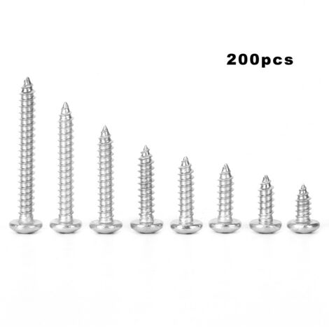 200 vis autotaraudeuse inox 304 tête fraisée Phillips M3.5 - lot de 200 (1/5)