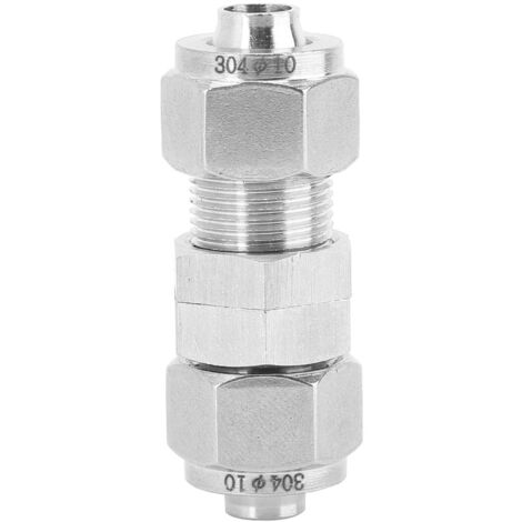 Raccord Pneumatique Double Contact en Acier Inoxydable 304 - Tuyau de Partition 12x10 mm pour Machine (1/5)