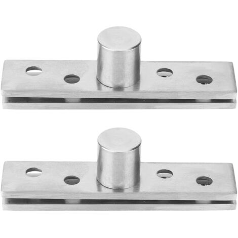 Charnière Pivotante 360° Acier Inox pour Porte Tournante, Longueur 75 mm, Fixation Centrale (1/5)